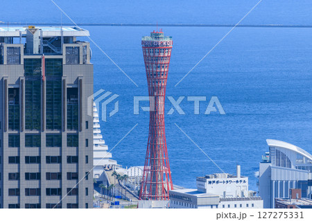 神戸港の神戸ポートタワー (兵庫県神戸市中央区) 127275331