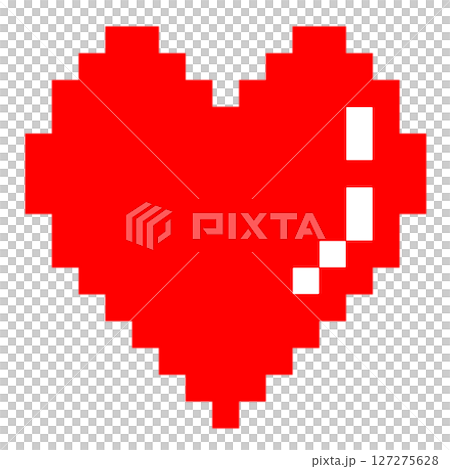 Colorful heart pixel art Colorful heart pixel art 127275628