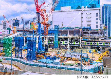 日本の東京都市景観 完全消滅…さよなら渋谷駅西口。解体で、山手線が一望だったが早くも構造物が＝14日 127275774