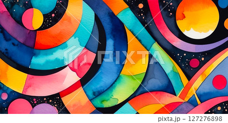 Abstract bright multicolor background, colorful pattern 127276898