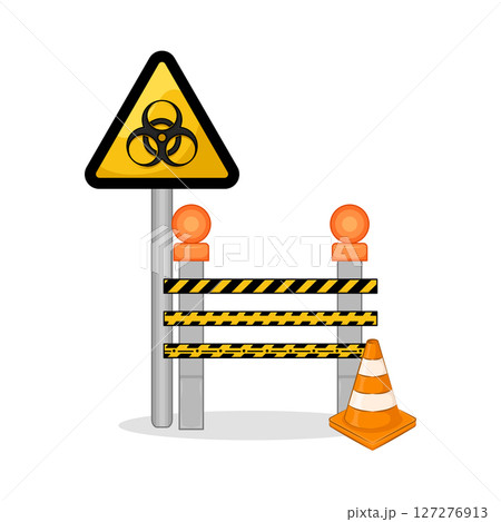 Illustration of Danger Line 127276913