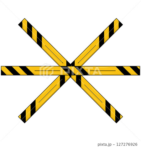 Illustration of Danger Line 127276926
