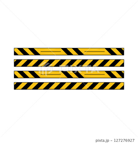 Illustration of Danger Line Illustration of Danger Line 127276927