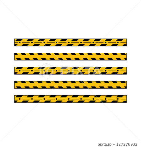 Illustration of Danger Line Illustration of Danger Line 127276932