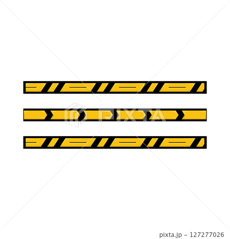 Illustration of Danger Line Illustration of Danger Line 127277026