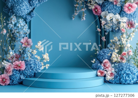 abstract background of flowers 127277306