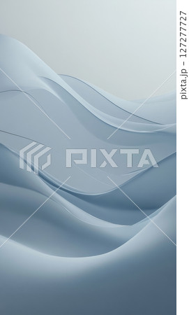 Smooth flowing abstract blue waves in minimalistic style Smooth flowing abstract blue waves in minimalistic style 127277727