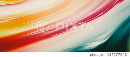 Colorful abstract motion with fluid gradient waves 127277948