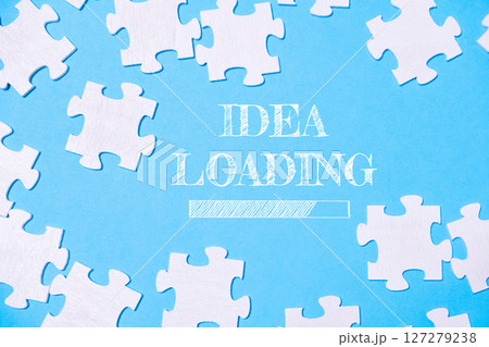 Puzzle with the word Idea Loading written on it Puzzle with the word Idea Loading written on it 127279238