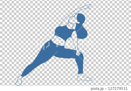 Illustration of a yoga woman Illustration of a yoga woman 127279531