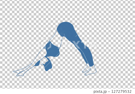 Woman doing yoga stretching legs Woman doing yoga stretching legs 127279532