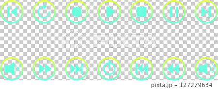 媒體播放器圖示 set_gradient 媒體播放器圖示 set_gradient 127279634