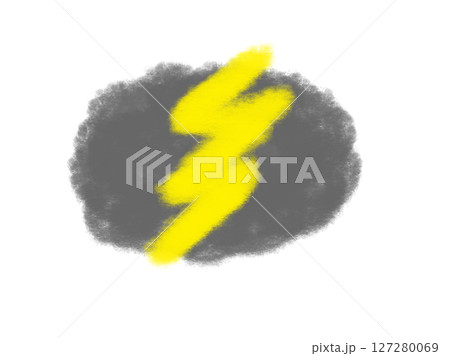 雷雲のイラスト素材(JPG/PNG) 雷雲のイラスト素材(JPG/PNG) 127280069