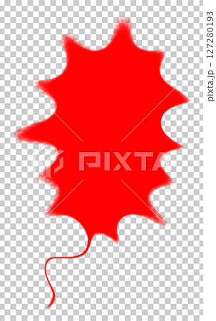 Spiky speech bubble illustration material (JPG/PNG) 127280193