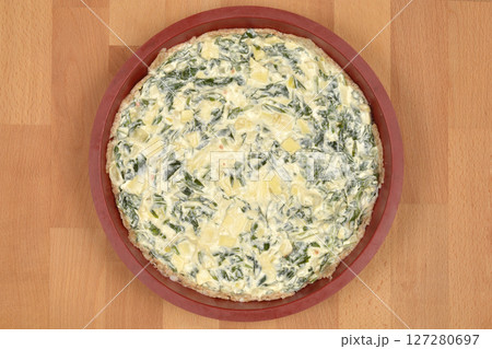 Spinach and cheese pie 127280697