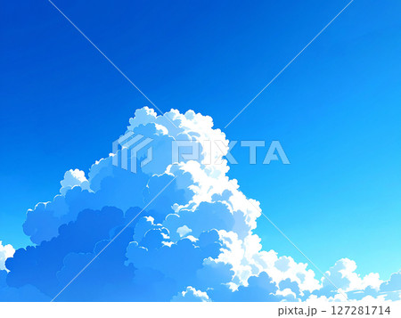 青空 夏 入道雲 青空 夏 入道雲 127281714