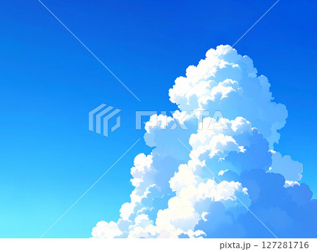 青空　夏　入道雲 127281716