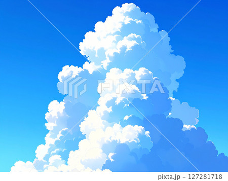 青空 夏 入道雲 青空 夏 入道雲 127281718