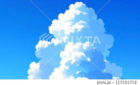 青空　夏　入道雲 127281719