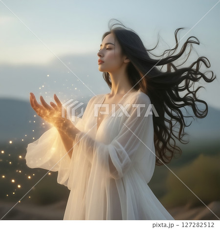 幻想的な雰囲気の女性 127282512