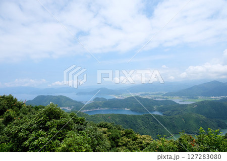 福井県_五湖テラスから東側風景1_2024年8月 127283080