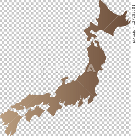 Map of Japan  127283581