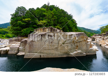 長野県 寝覚の床の風景 127283803