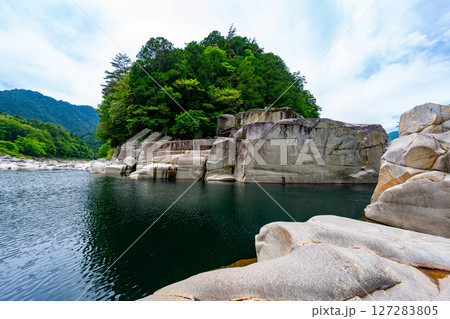 長野県 寝覚の床の風景 127283805