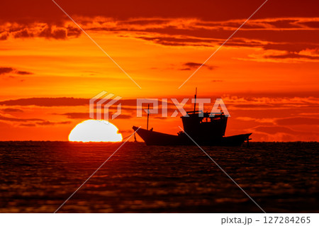 sunset at sea sunset at sea 127284265
