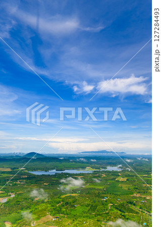 the blue sky with clouds and the blue sky the blue sky with clouds and the blue sky 127284493
