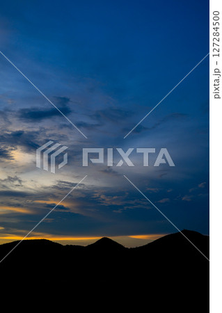 sunset sky over mountain 127284500