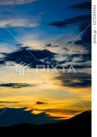 sunset sky with clouds 127284501