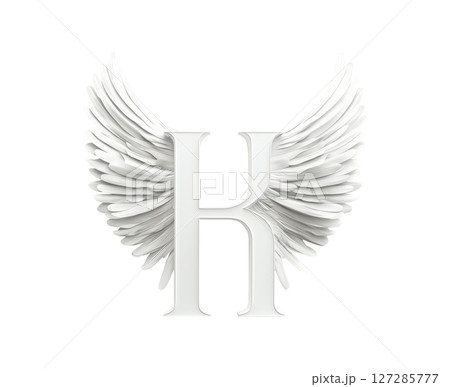 White letter K with wings White letter K with wings 127285777