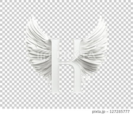 White letter K with wings 127285777