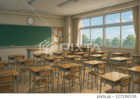 学校の教室 127286536