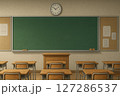 学校の教室　黒板正面 127286537
