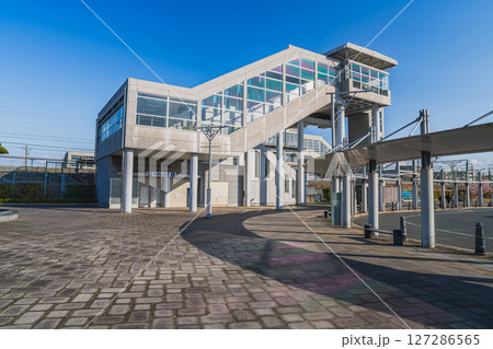 袋井市にある愛野駅の風景(静岡県) 袋井市にある愛野駅の風景(静岡県) 127286565