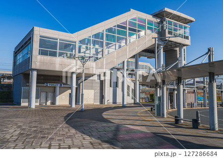 袋井市にある愛野駅の風景(静岡県) 袋井市にある愛野駅の風景(静岡県) 127286684