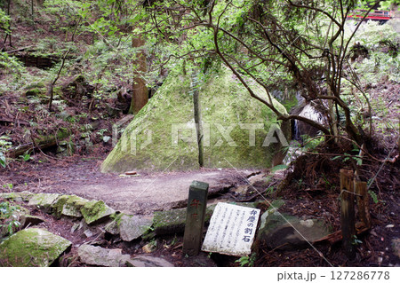 栃木県　名草巨石群　弁慶の割石 127286778
