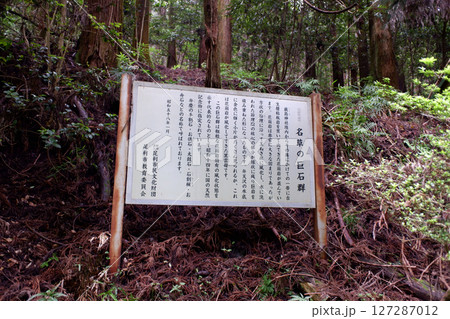 栃木県　名草巨石群　説明板 127287012