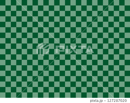 深緑の市松模様 深緑の市松模様 127287020