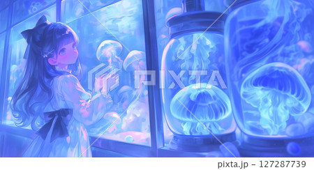 水族館に入り浸る女の子 127287739