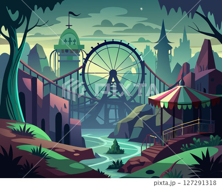 the scene of the castle the scene of the castle 127291318