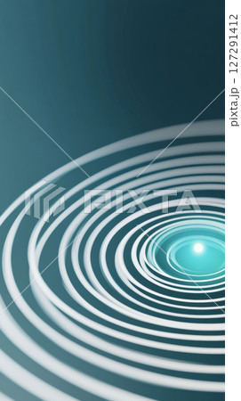 Abstract concentric circle pattern design with soft colors, suitable as background 127291412