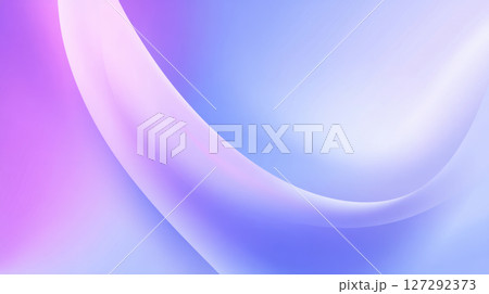 Vibrant iridescent abstract composition of flowing ribbons and gradients, capturing ethereal beauty with soft movement and glossy texture, perfect for modern visual art. 127292373