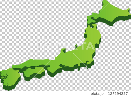 日本地図 日本地図 127294227