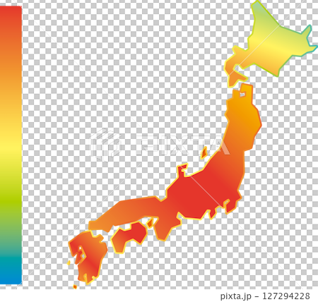日本熱成像地圖 127294228
