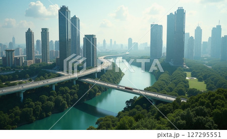 Green River Divides Urban Towers 127295551