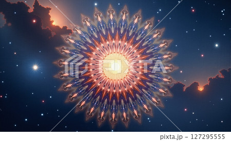 Celestial Mechanical Flower Blooms Eternal 127295555