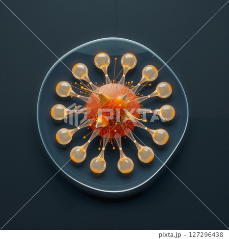 Abstract Molecular Structure Design 127296438